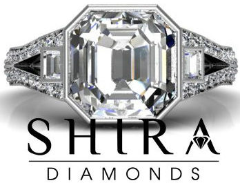 Asscher Diamond Ring - Shira Diamonds