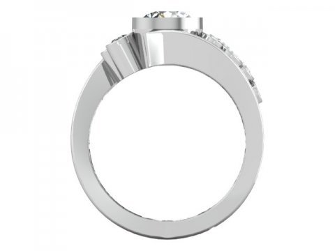custom bezel diamond engagement ring prosper texas 3