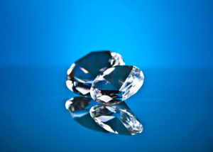 Diamonds in a Blue background - Shira Diamonds