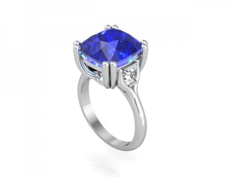 Tanzanite Diamond Ring Dallas 1