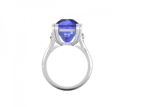 Tanzanite Diamond Ring Dallas 3