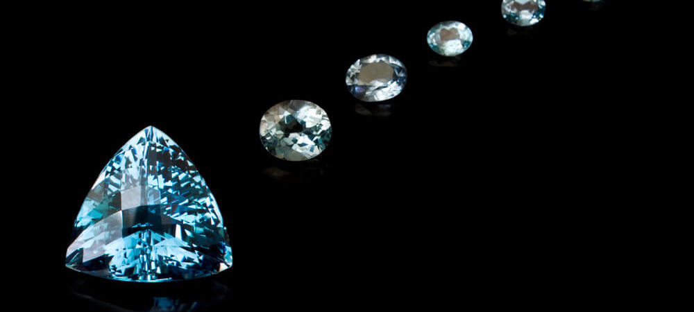 Trilliant Cut Blue Topaz Sequence - Shira Diamonds