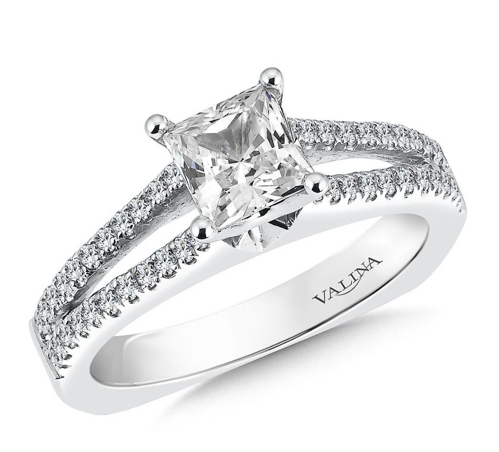 Wedding Band Sets Princess Cut Diamond - Engagement Rings Dallas 1